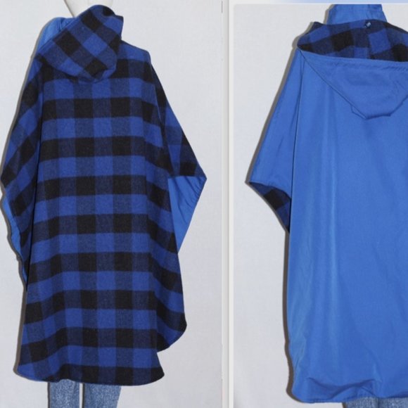 Jaguar Fashion Reversible Poncho Shawl Hoodie - Picture 10 of 11